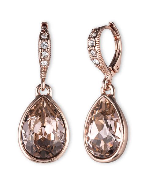 givenchy rose gold earrings|givenchy diamond earrings.